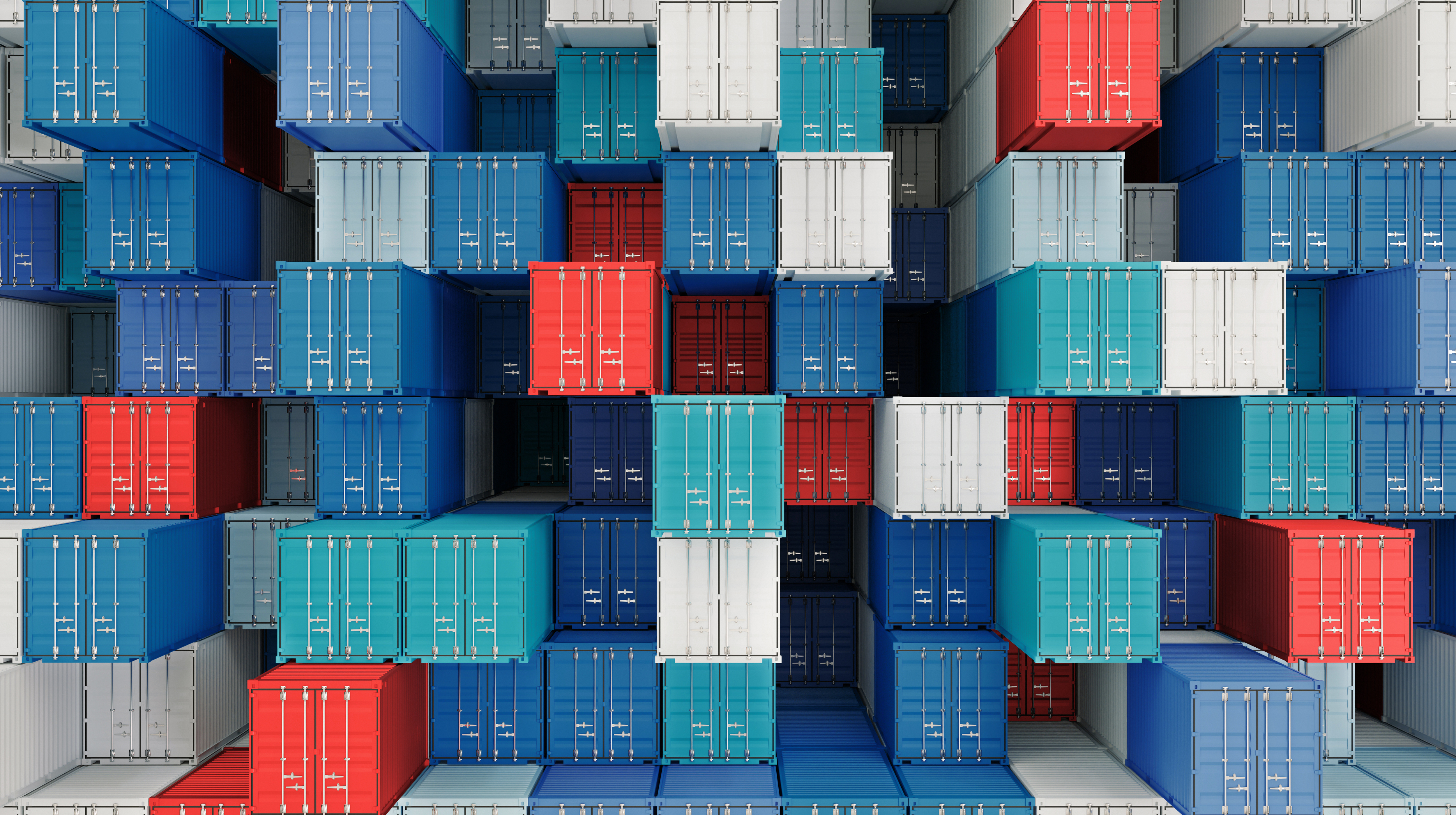 Working with HSB allows you to offer your customers a cutting-edge solution without the worry of repercussions. Container box in warehouse in shipping port.